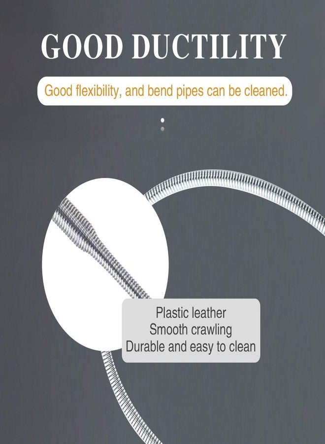 MEZON أداة تنظيف متعددة الوظائف من الفولاذ المقاوم للصدأ من ميزون، تشمل أدوات تنظيف أحواض المطبخ، ومصفاة للأحواض، وأداة لالتقاط الشعر، وأدوات تنظيف المجاري. - Image 5